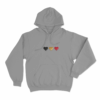 Belgian Tricolor Unisex Hoodie Grey