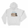 On Met La Patate Puppies Unisex Hoodie White